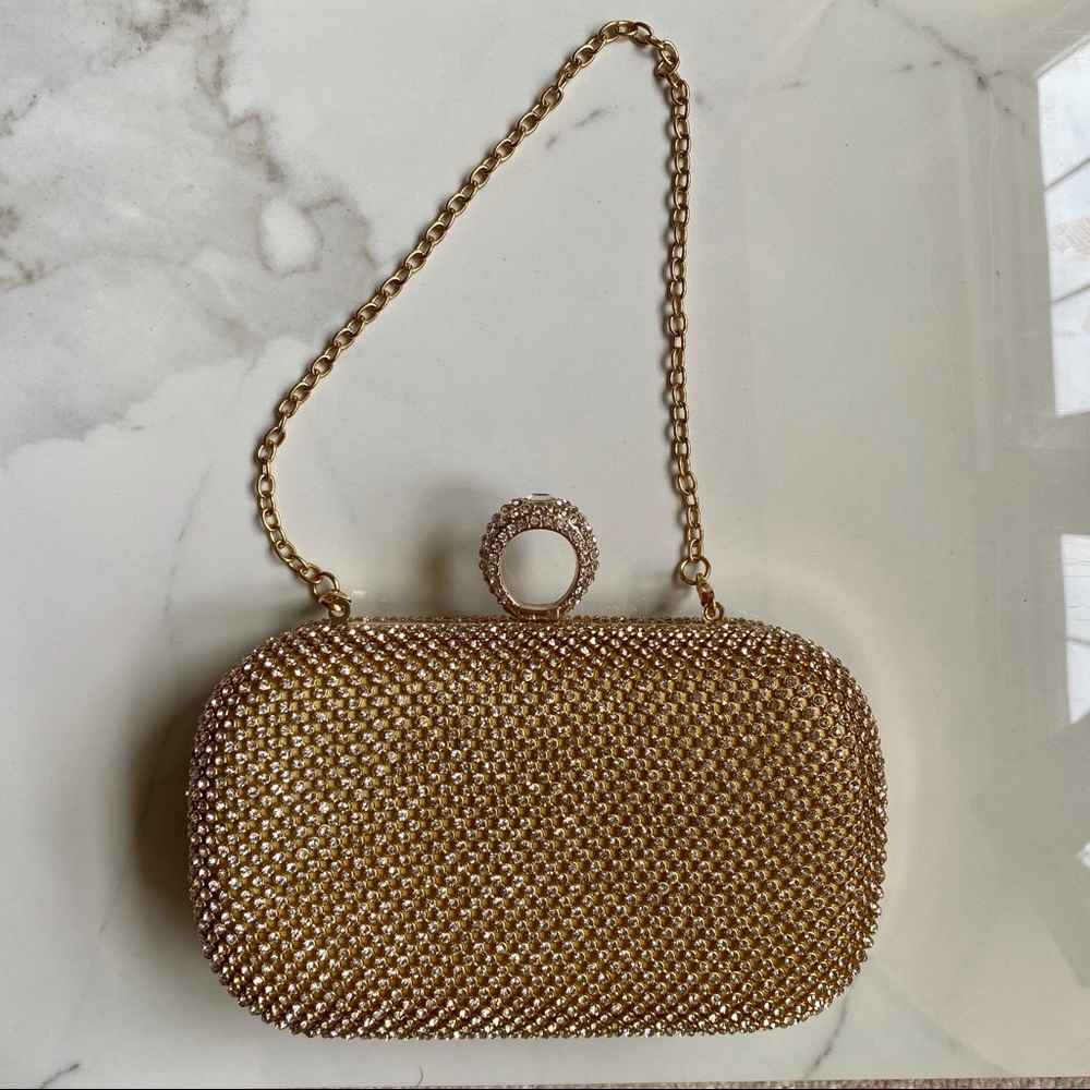 Bedazzled mini clutch purse